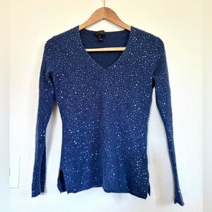 Saks Fifth Avenue 100% Cashmere Sequin Sweater
